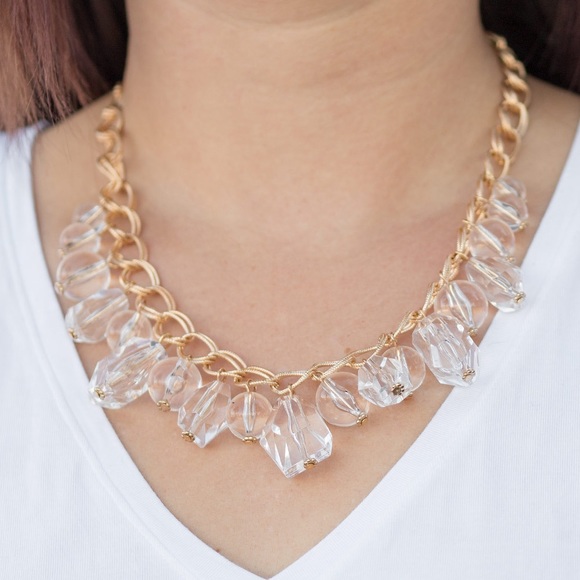 paparazzi Jewelry - ❤️‍🔥5/$25❤️‍🔥 Gorgeously Globetrotter Gold Necklace
